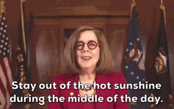 Heat Wave Kate Brown Public Reminder GIF