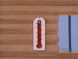 Heat Wave Overheating Wall Thermometer GIF