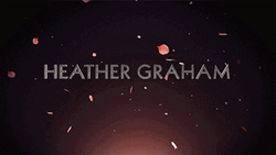Heather Graham Intro Title GIF