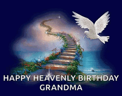 Heavenly Happy Birthday Grandma GIF