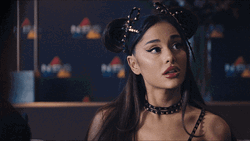 Heavy Breathing Annoyed Ariana Grande GIF