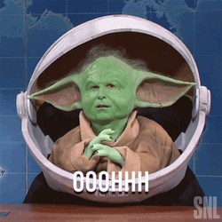 Heck Yeah Baby Yoda Costume SNL GIF