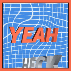 Heck Yeah Bouncing Fonts GIF