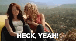 Heck Yeah Easy A Emma Stone GIF