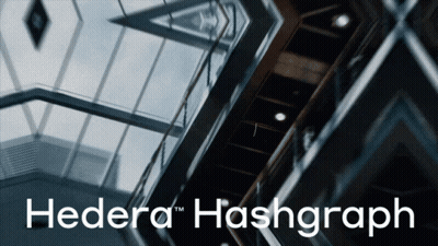Hedera Hashgraph Poster With Staircase GIF