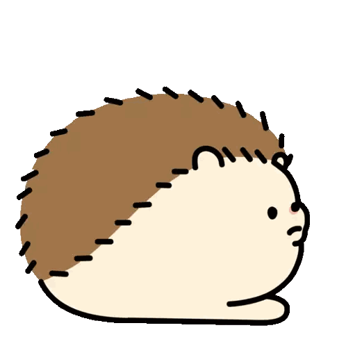 Hedgehog Talking On Blue Phone Sticker
