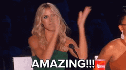 Heidi Klum Clapping Killing It Amazing GIF