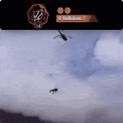 Helicopter Flying In Sky GIF