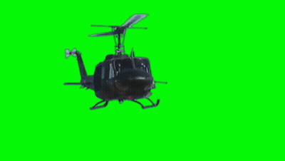 Helicopter Flying On Green Screen GIF