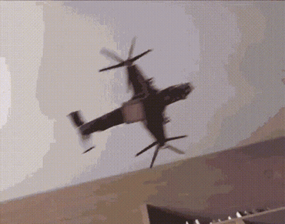 Helicopter Flying Over Room Ceiling GIF