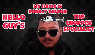Helicopter Head Man Sunglasses My Name Is Robert Wilson GIF