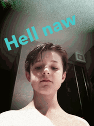 Hell Naw Boy Making A Face GIF