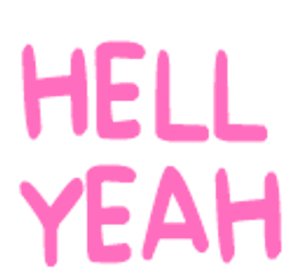 Hell Yeah Hell Sticker GIF