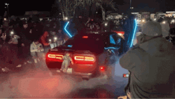 Hellcat Challenger Burn Out GIF