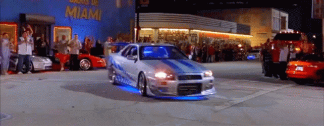Hellcat Drifting Fast And Furious Brian O Conner GIF