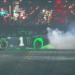 Hellcat Monster Neon Car Show GIF