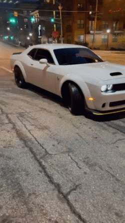Hellcat Sports Car City Nightlife GIF
