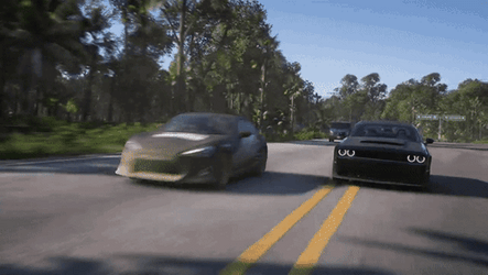 Hellcat Sports Car Expressway GIF