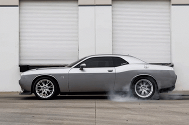 Hellcat Sports Car Silver Smoke GIF