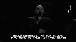 Hello Darkness My Old Friend Singing GIF