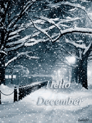 Hello December Blizzard Art GIF