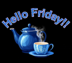 Hello Friday Blue Everything GIF