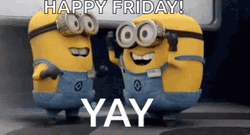 Hello Friday Minions Yay GIF