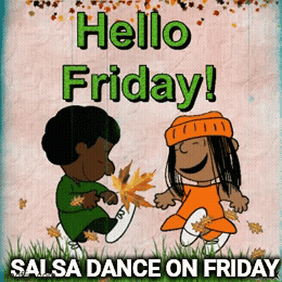 Hello Friday Poster Boy And Girl GIF