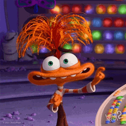 Hello Friends Inside Out 2 Anxiety GIF