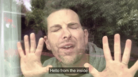 Hello From The Other Side Let Me Out GIF
