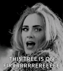 Hello From The Other Side Tree In On Fire GIF
