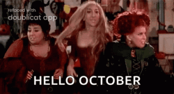Hello Happy October Hocuspocus Winnie GIF