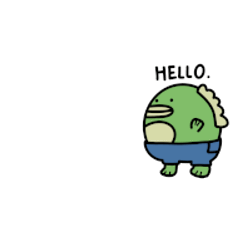 Hello Hi Sticker GIF