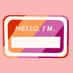 Hello I'm A Lesbian Art GIF