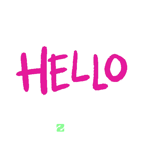 Hello In Orange Sticker
