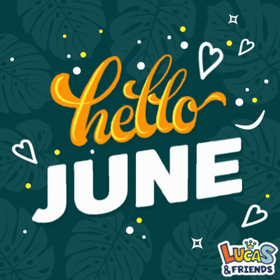 Hello June Lucas & Friends GIF