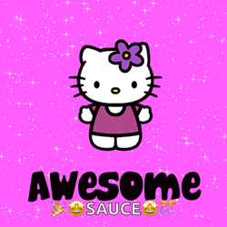 Hello Kitty Awesome Sauce GIF