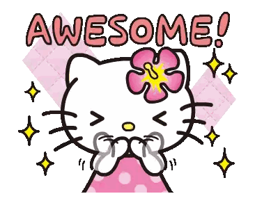 Hello Kitty Awesome Sticker