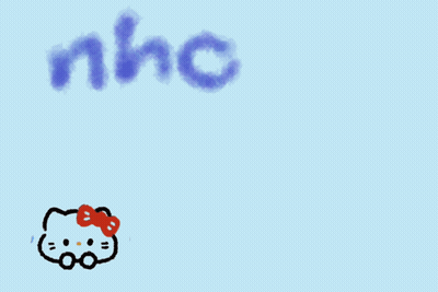 Hello Kitty Drawing Saying Nhc Anh Bo GIF