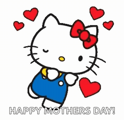 Hello Kitty Holding Heart GIF