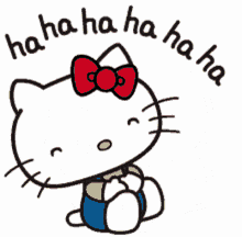 Hello Kitty Laughing Haha