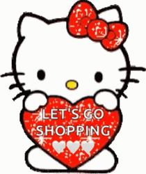 Hello Kitty Let's Go Shopping GIF