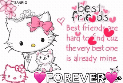 Hello Kitty Poster Be Friends