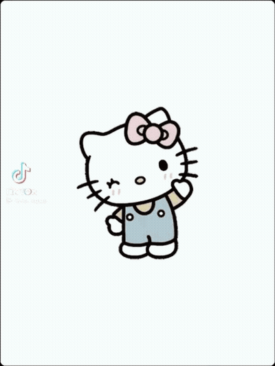 Hello Kitty Saying Hey GIF