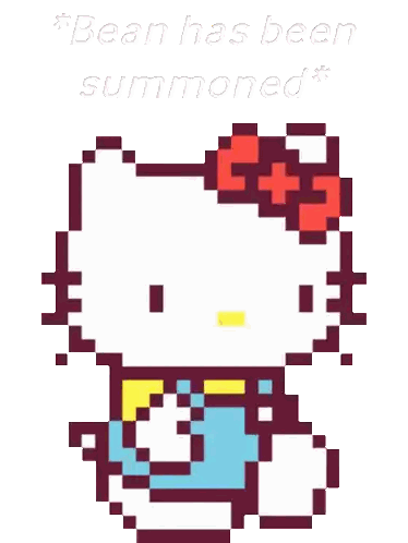 Hello Kitty Summoned Bean Sticker