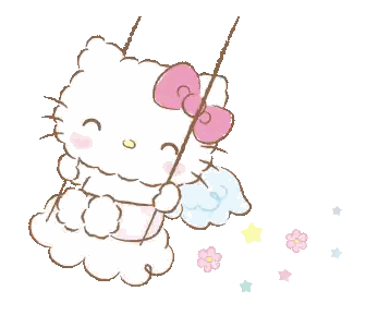 Hello Kitty Swinging Sticker