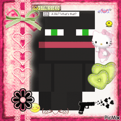 Hello Kitty With Gun Stressed A Life What's That GIF