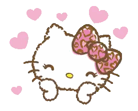 Hello Kitty With Pink Bow Sticker