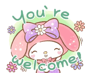 Hello Kitty Youre Welcome Sticker