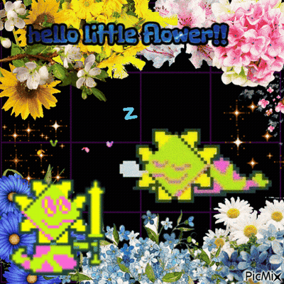 Hello Little Flower Flowers GIF